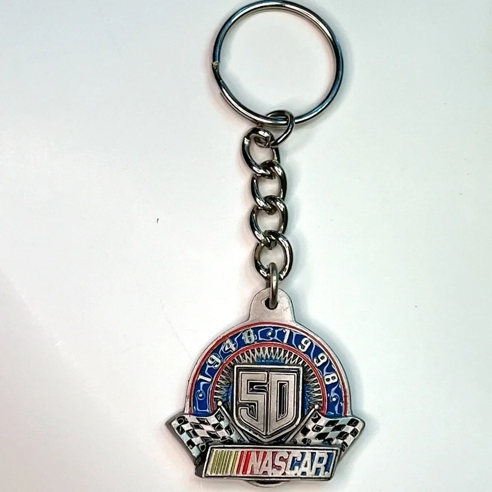 Nascar 50 Year Keychain  1948-1998 American Made